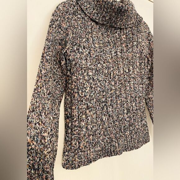 Christopher & Banks multicolor knit turtleneck sweater size small - Picture 2 of 4